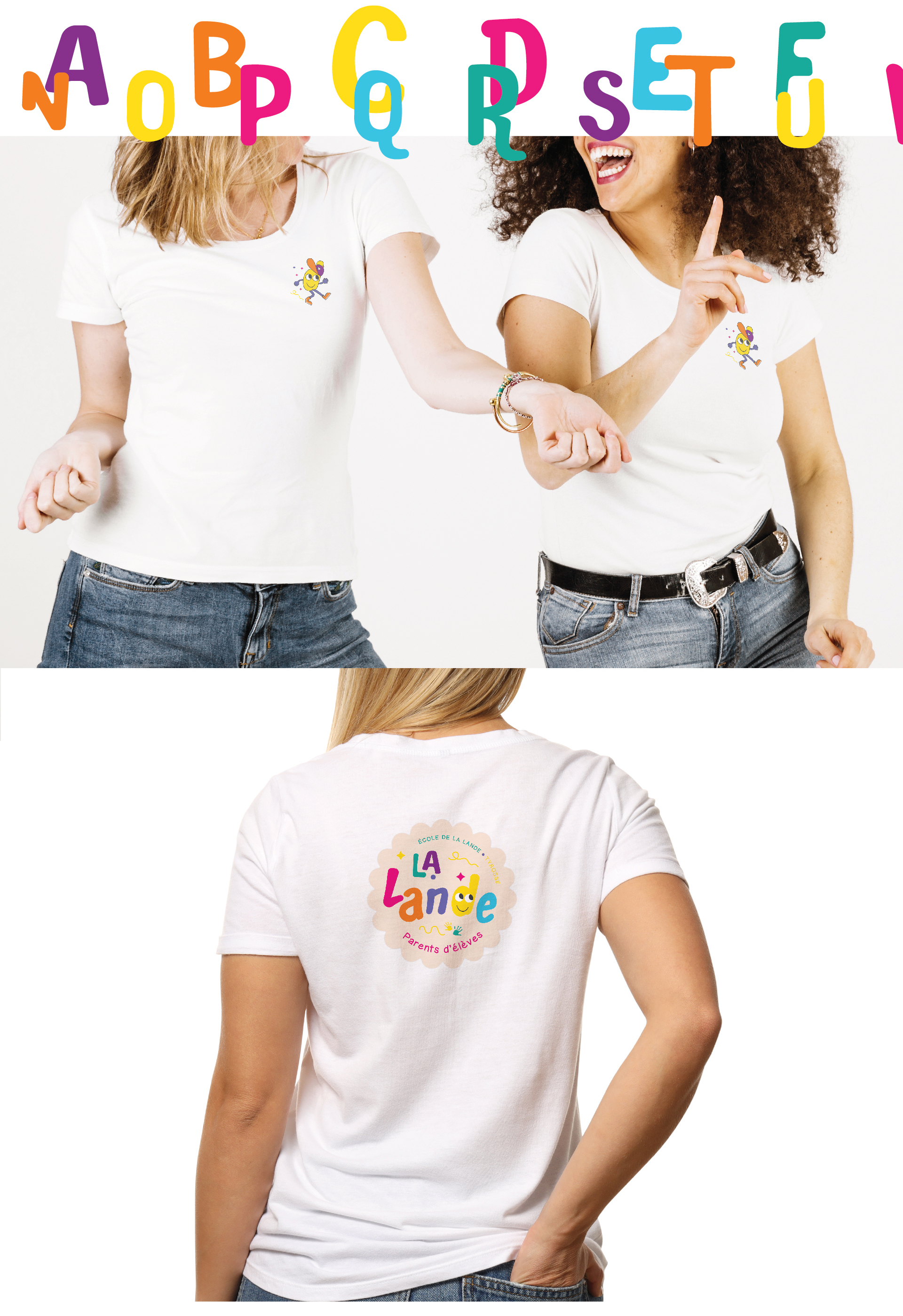 t-shirt avec illustration créative, par Studio Abélia dans les Landes