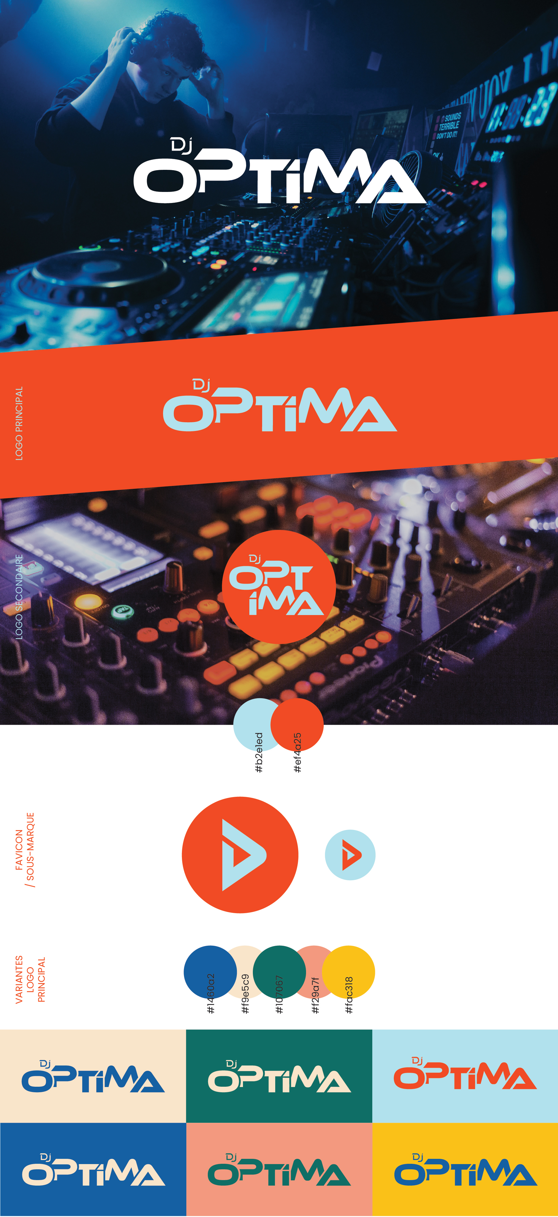 Logo réalisé pour une dj animateur de soirée dans les Landes