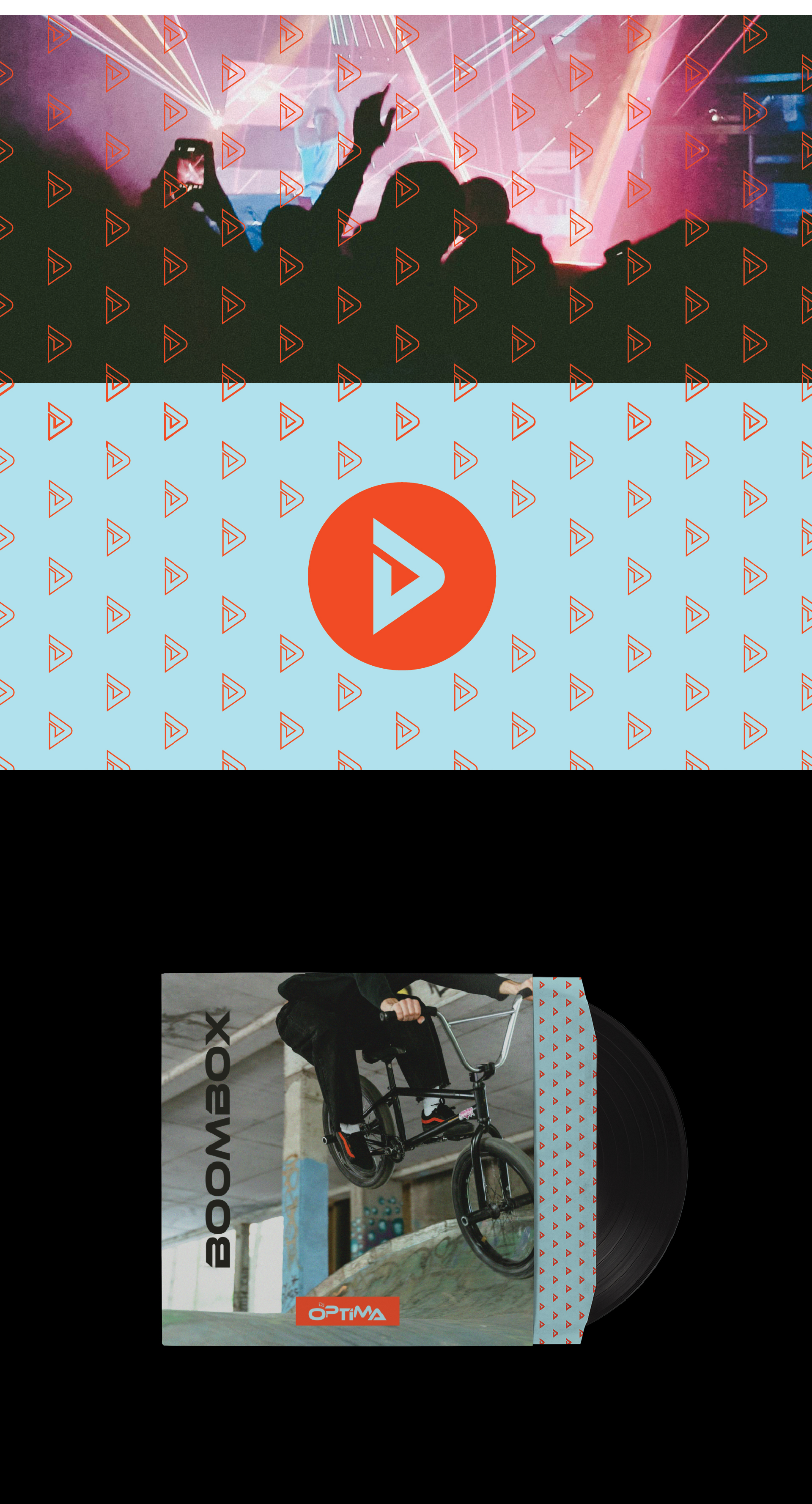 Design d'une pochette de disque musical, par Studio Abélia dans les Landes