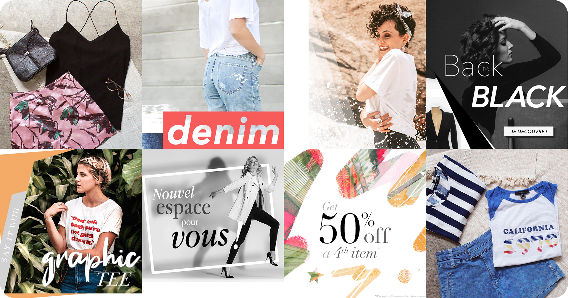 Créations digitale et imprimée pour Patatam mode femme, Studio Abélia