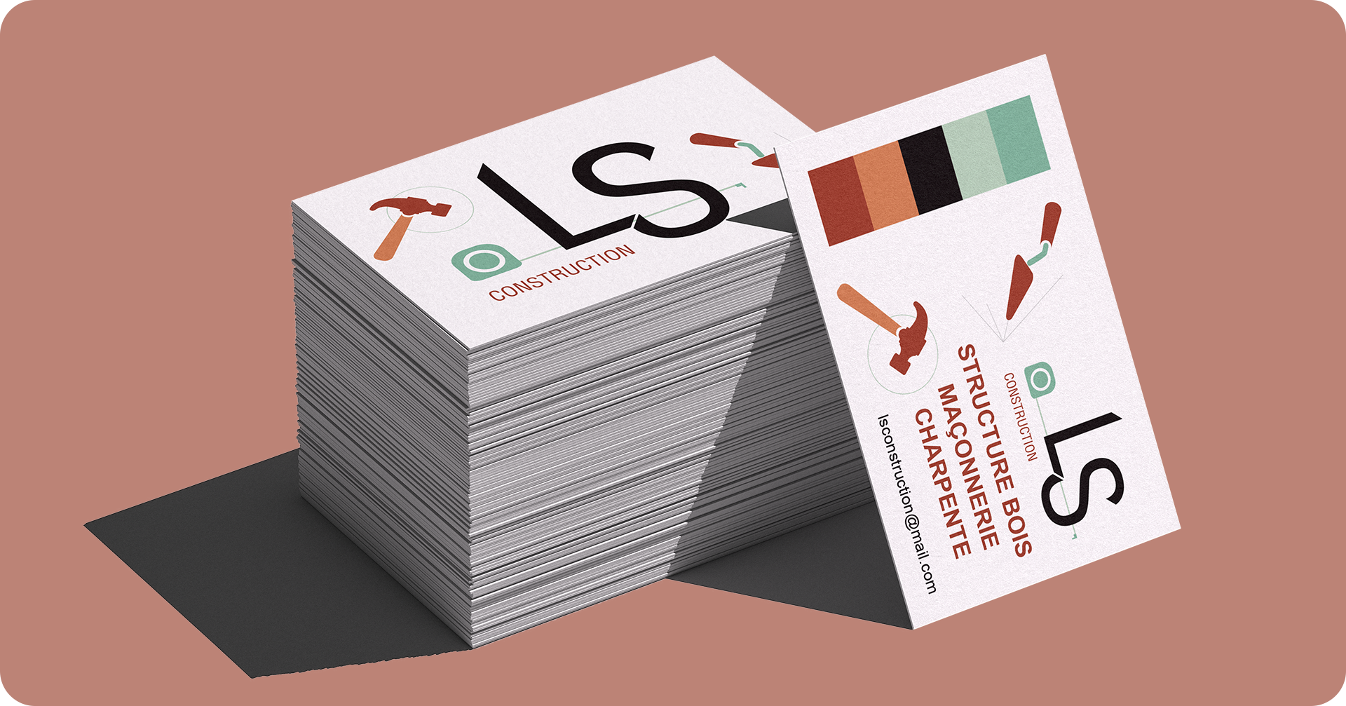 Logo pour Construction Ls, société dans les Landes par Studio Abélia