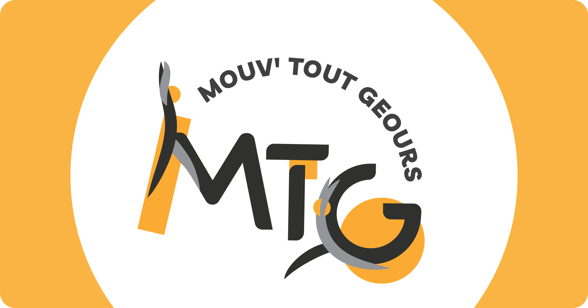 Logo pour Mouv' Tout Geours, réalisé par le Studio Abélia