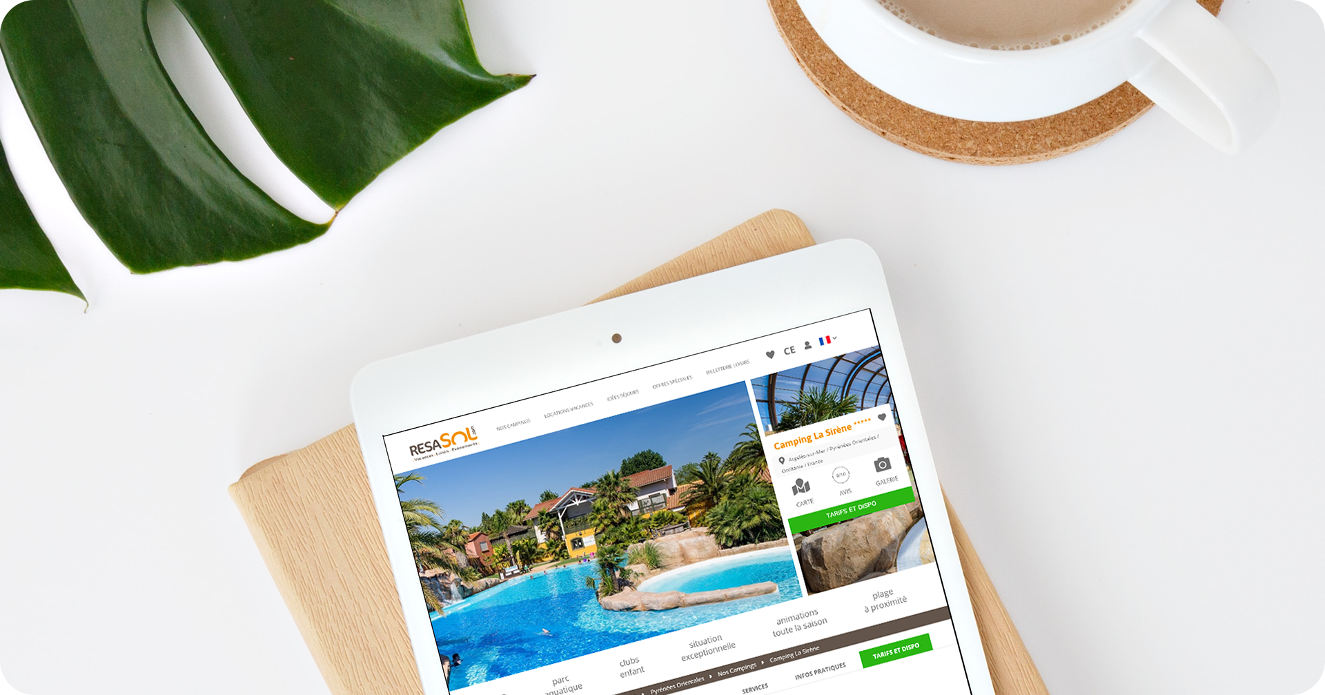 Webdesign du site Resasol, réalisé par le Studio Abélia