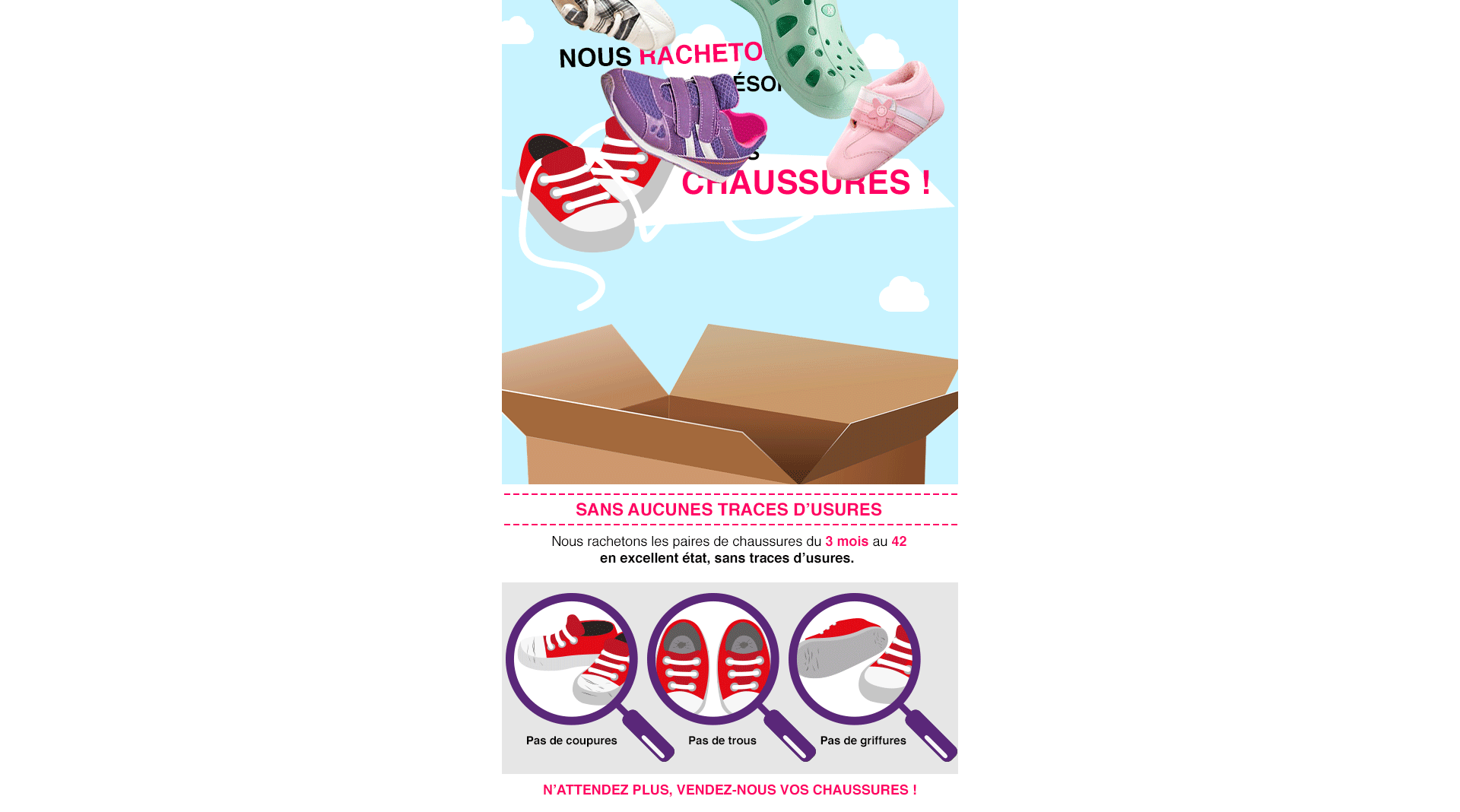 newsletter marketing pour Patatam, mode enfant au Pays basque