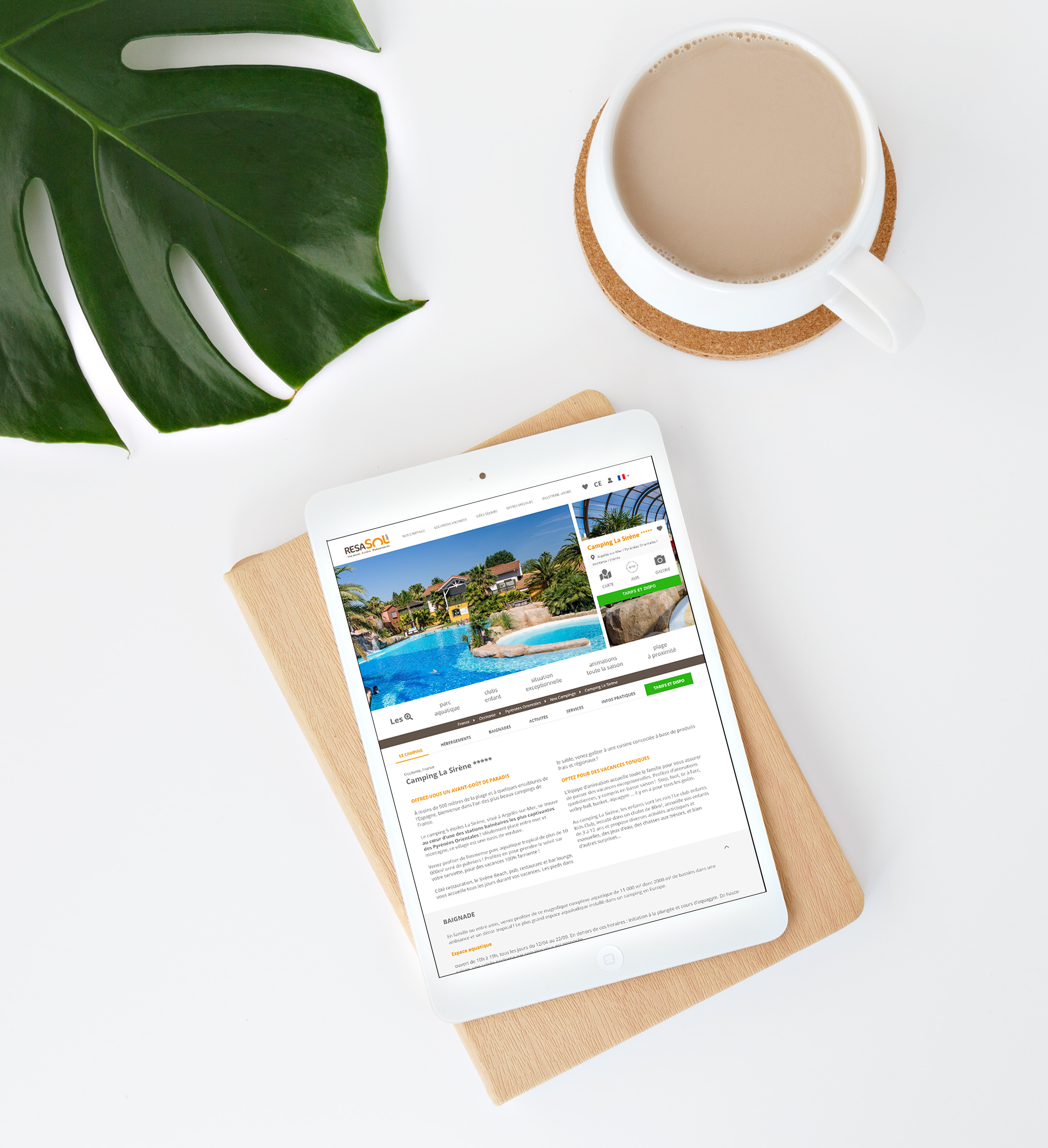 Webdesign impactant pour la société resasol, Studio Abélia dans les Landes