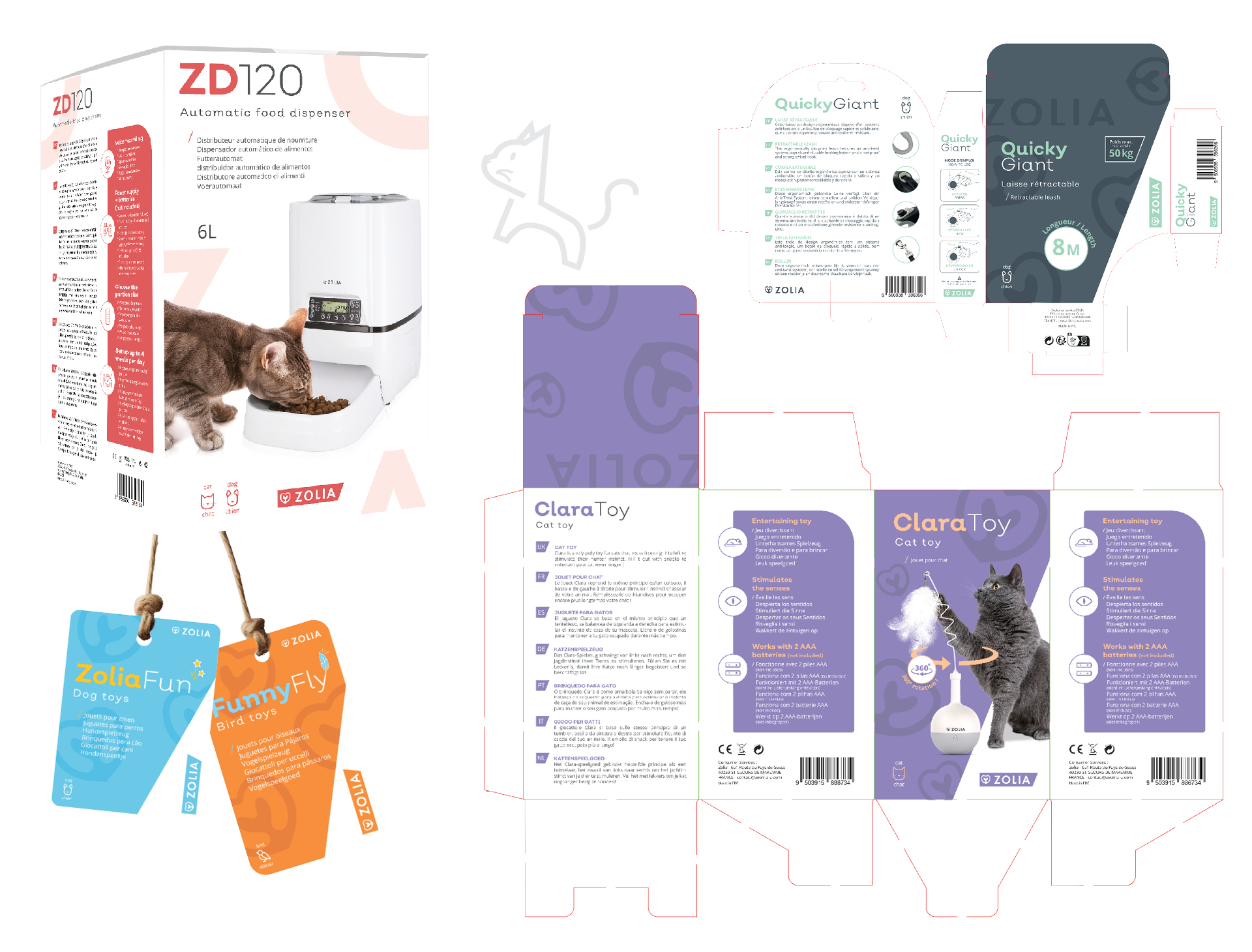 Packagings puissants et mémorables conçus pour Zoomalia, animalerie dans les Landes