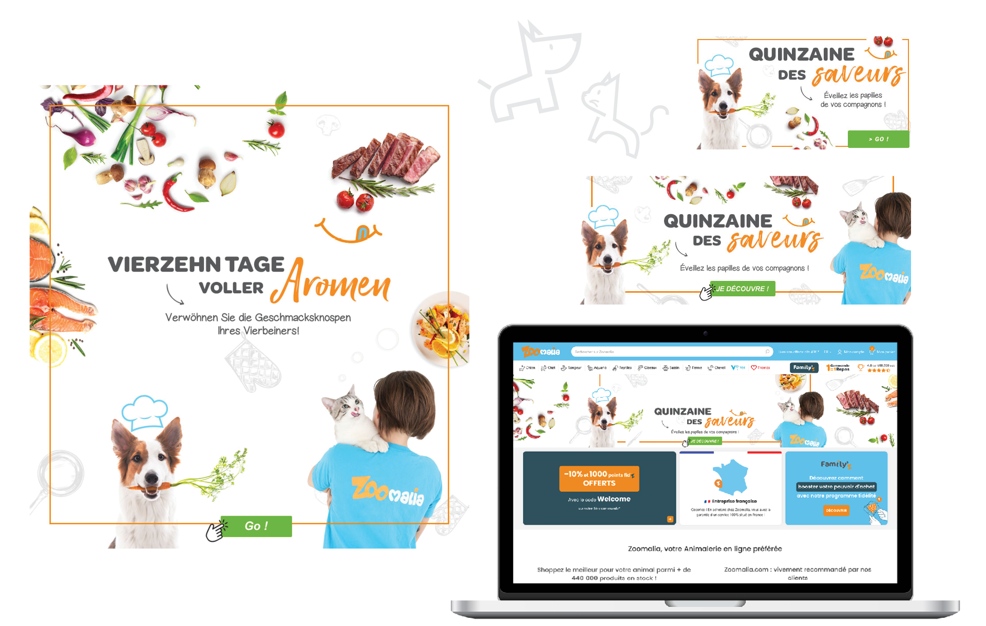 bannière web ergonomique pour Zoomalia dans les Landes